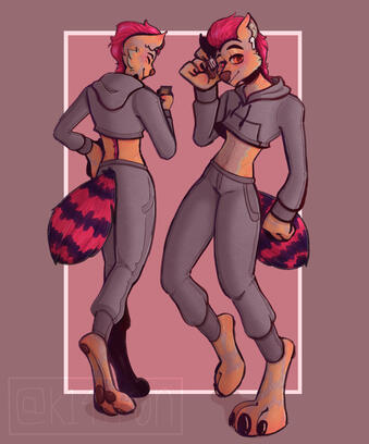 Unnamed Anthro Character Practice!